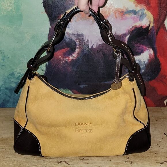 Dooney & Bourke 1975 Soft Leather Hobo Style Handbag Purse - Picture 13 of 17